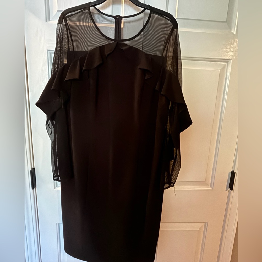 Plus Size Women’s Black Cocktail Dress